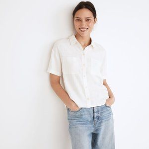 Madewell Breezewoven Beachside Shirttail Top